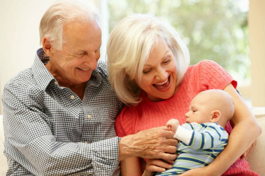 Grandparents with newborn