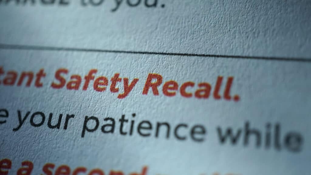 safety recall document