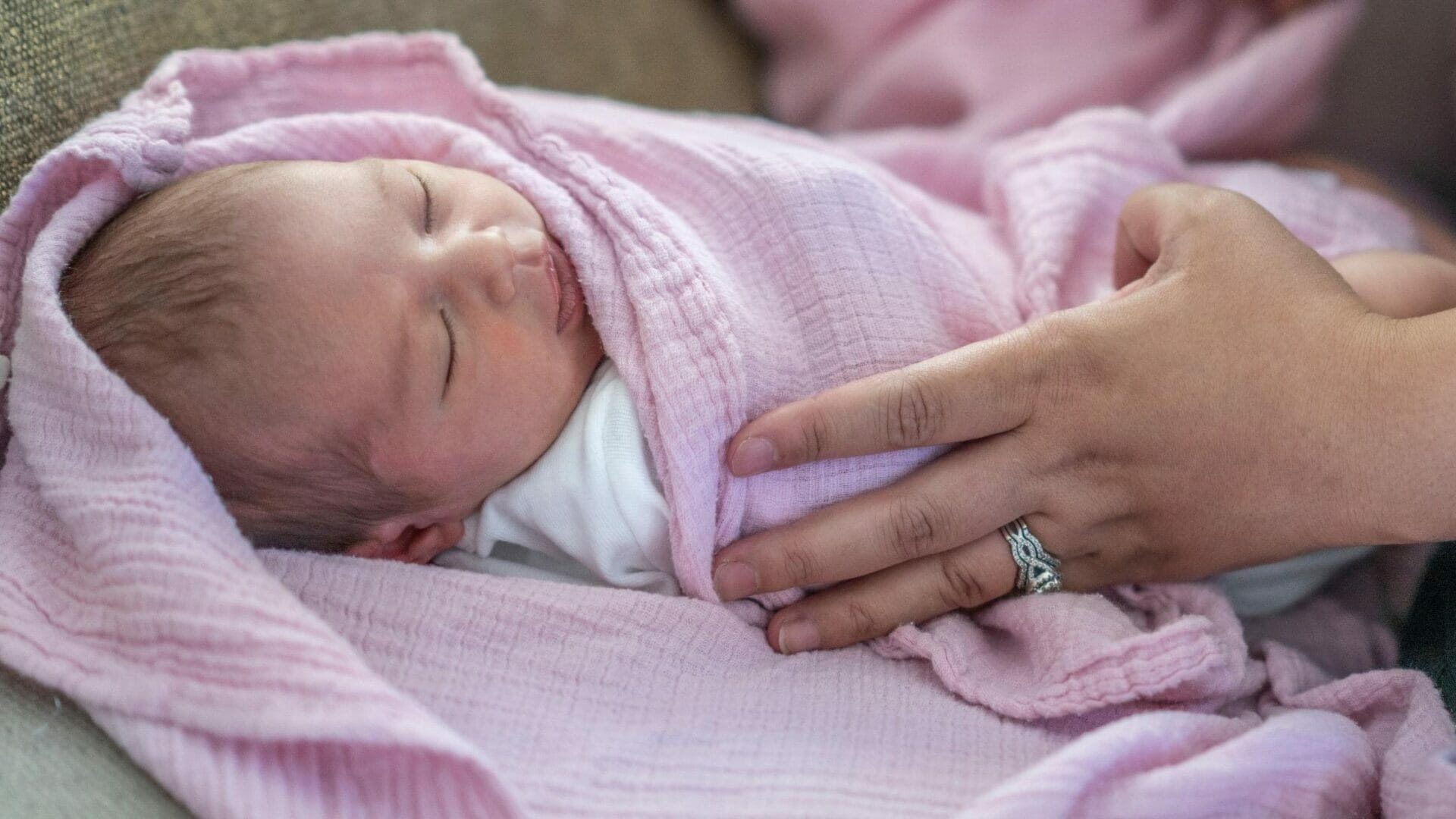 baby in a swaddle