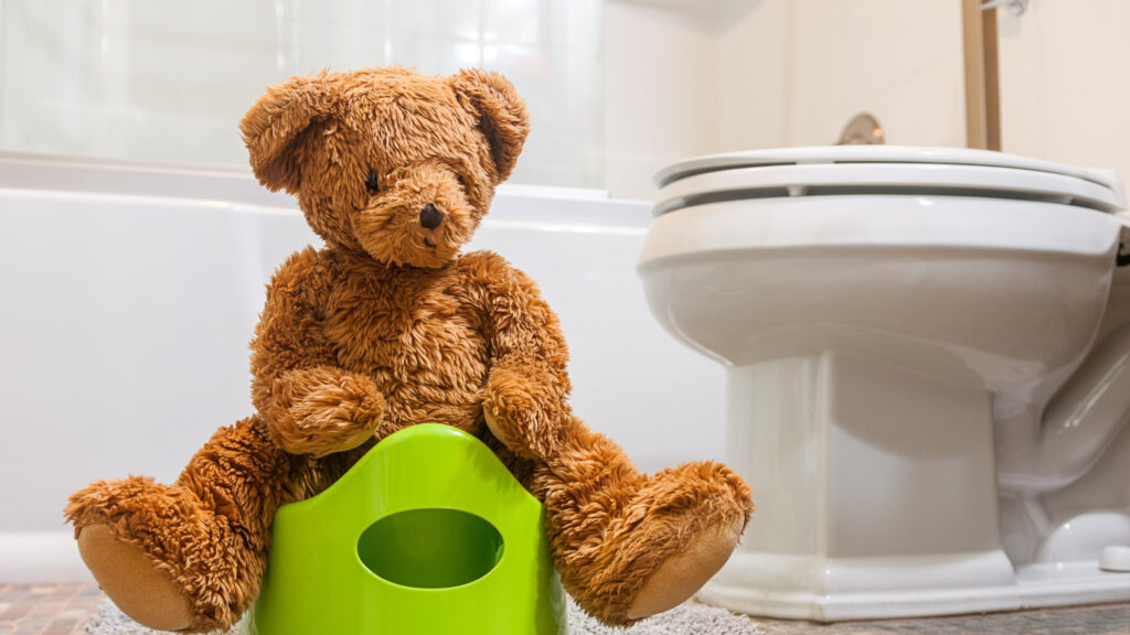 General Blog Banner (5) teddy bear on training potty