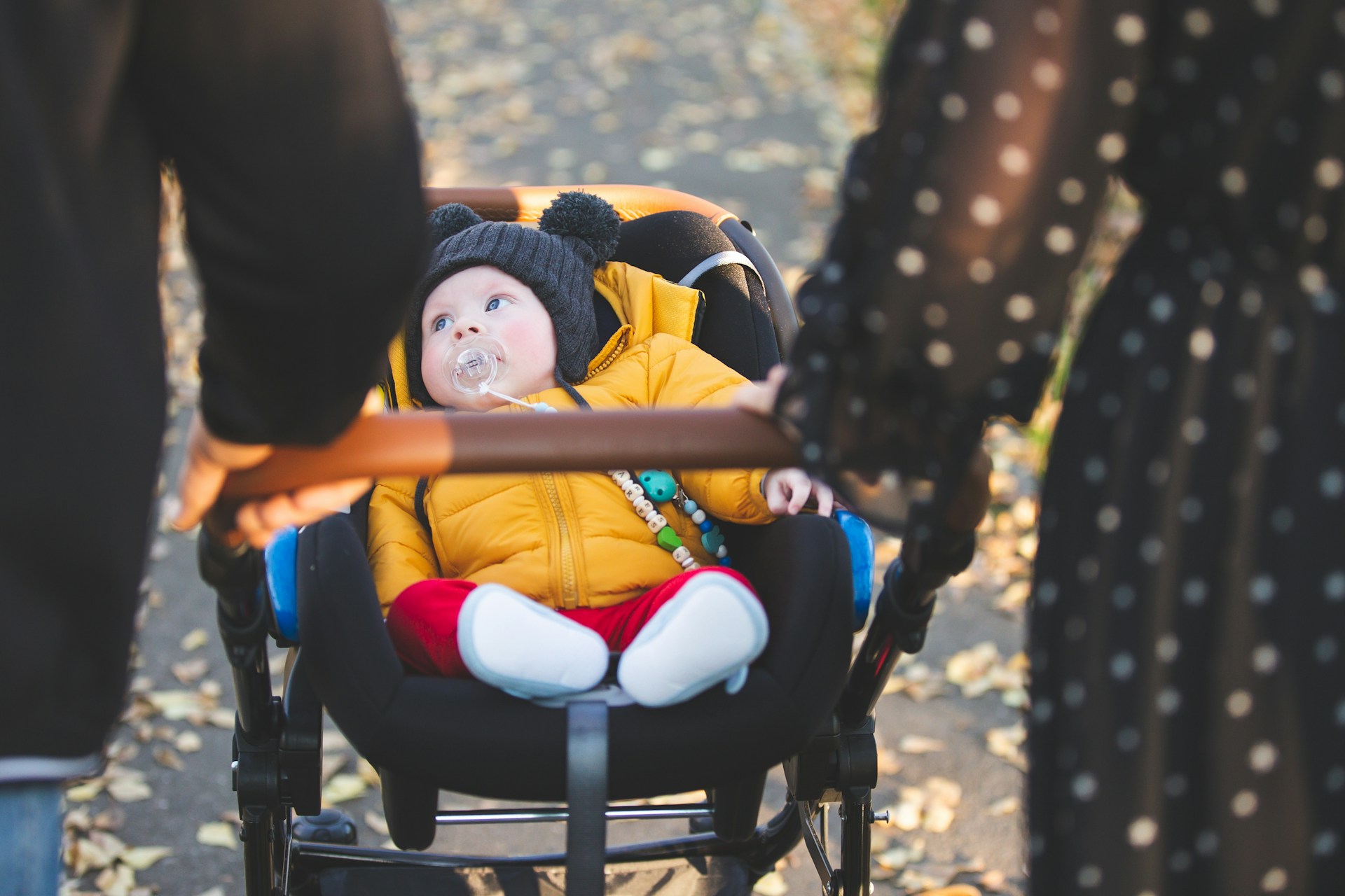baby in a stroller