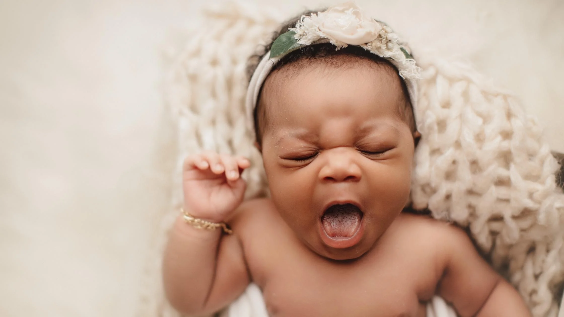 baby newborn in crib
